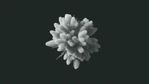 Monochrome explosion of a powder. Stock Footage 94957827