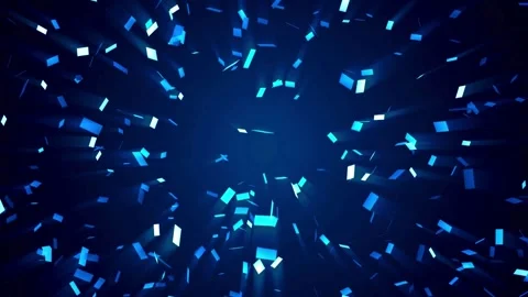 Monochrome Falling Confetti Background Video stock 301021618