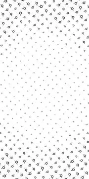 A monochrome field of tiny circular marks grows denser near the edges and s.. Stock Illustration
