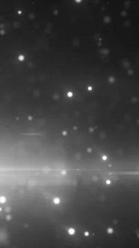 Monochrome floating particles and soft bokeh lights forming an atmospheric .. Stock Illustration