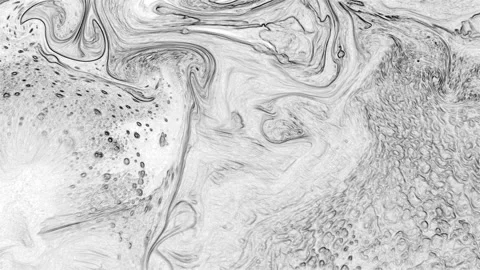 Monochrome Fluid Marble with Cell Texture Video stock 332488358