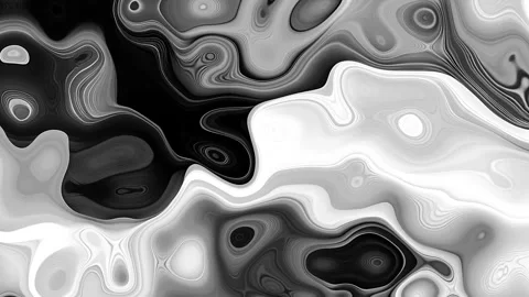 Monochrome fluid marble texture animation background, Abstract fluid marble.. Video stock 327859988