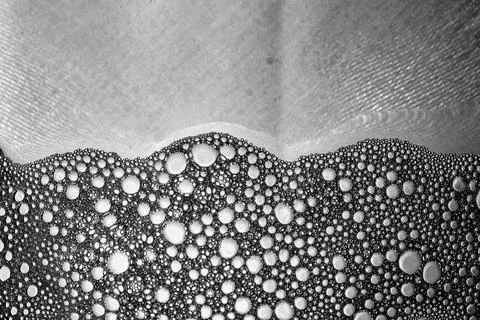 Monochrome Foam Bubble Texture Stock Photos