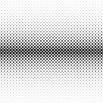 Monochrome geometric halftone circle pattern background template Illustrazione stock