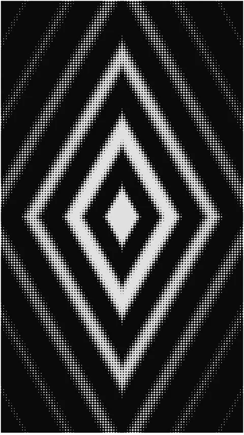 Monochrome geometric halftone diamond pattern background animation Stock Footage 345630893