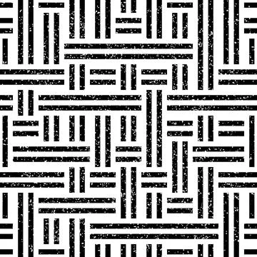 Monochrome geometric pattern 6  9507 Illustrazione stock