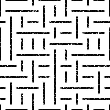 Monochrome geometric pattern 6499 Illustrazione stock