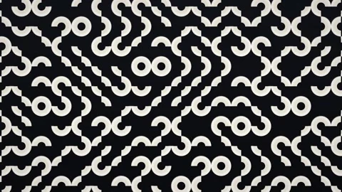 Monochrome geometric pattern animation Stock Footage 340333750