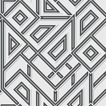 Monochrome geometric pattern Stock Illustration