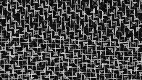 Monochrome geometric pattern with overlapping squares on a dark background, r Illustration
