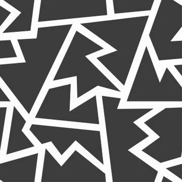 Monochrome geometric seamless pattern Stock Illustration