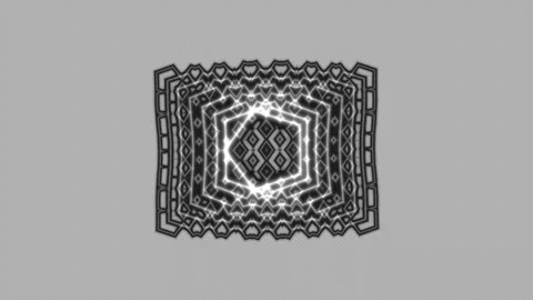 Monochrome Geometric Whirlpool Background Seamless Loop Stock Footage 341844261