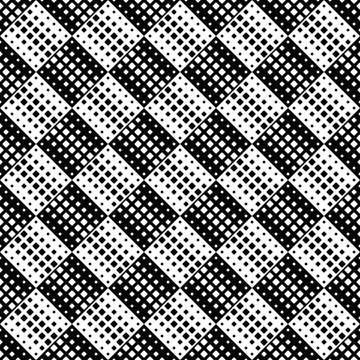 Monochrome geometrical diagonal square pattern background design Stockillustratie