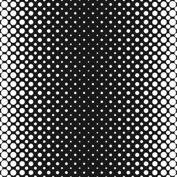 Monochrome geometrical halftone dot pattern background template Illustrazione stock