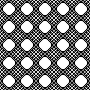 Monochrome geometrical rounded diagonal square pattern background イラスト素材