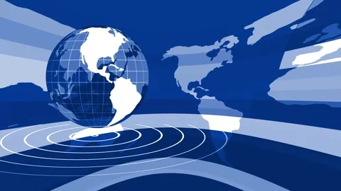 Monochrome Globe with Abstract World Map Animation Background Video stock 321832297