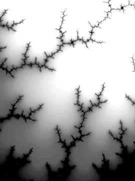 Monochrome gradient background with dark branching dendrites Stock Illustration