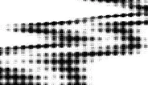 Monochrome gradient halftone dots background. Vector illustration. Big wave Stock Illustration