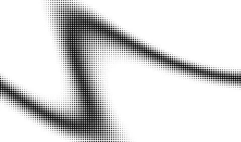 Monochrome gradient halftone dots background. Vector illustration. Big wave Stock Illustration