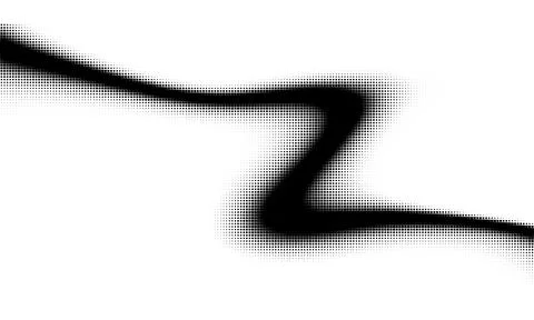 Monochrome gradient halftone dots background. Vector illustration. Big wave.. 스톡 일러스트