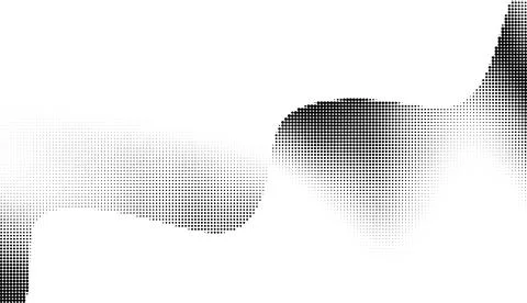 Monochrome gradient halftone dots background. Overlay png illustration. Abs.. Illustrazione stock