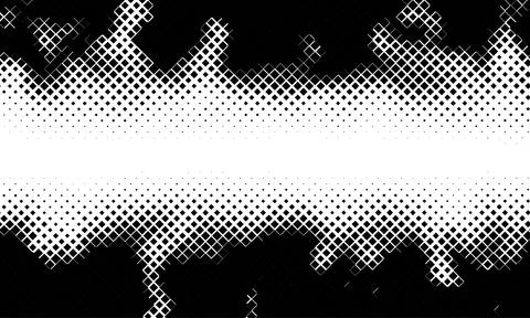 Monochrome gradient halftone dots background. Overlay png illustration. Abs.. Stock Illustration