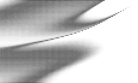 Monochrome gradient halftone dots background. Vector illustration. Big wave on Stock Illustration