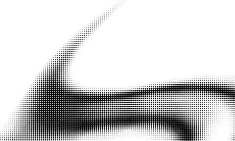 Monochrome gradient halftone dots background. Overlay png illustration. Abstract Stock Photos