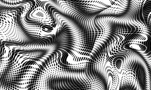 Monochrome gradient halftone dots background. Overlay png illustration. Abstract Stock Photos