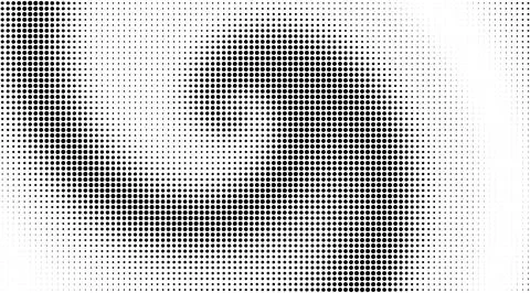 Monochrome gradient halftone dots background. Overlay png illustration. Abstract Stock Photos