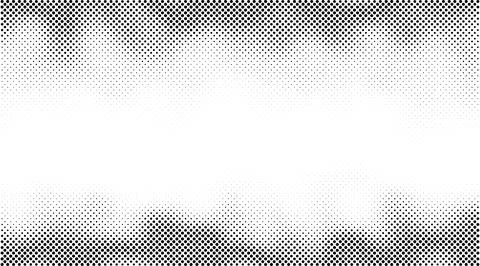 Monochrome gradient halftone dots background. Overlay png illustration. Abstr Stock Photos