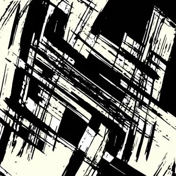 Monochrome graffiti pattern on a black background vector illustration Stock Illustration