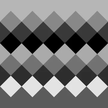 Monochrome grayscale geometric pattern, background. Seamlessly repeatable. Stock Illustration