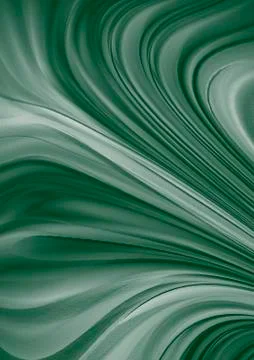 Monochrome green background with divergent wavy rays Stock Illustration