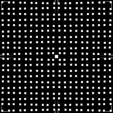 Monochrome grid / mesh with irregular lines. Repeatable geometric pattern. (S Stock Illustration