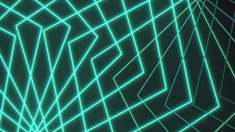 Monochrome grid with zigzag blue lines pattern Stock Footage 317333193