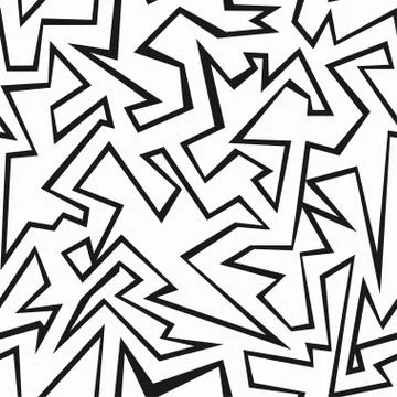 Monochrome grunge seamless pattern Stock Illustration