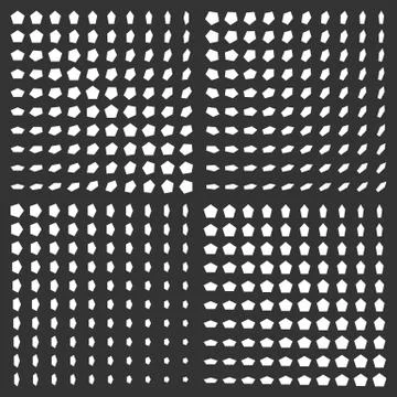 Monochrome halftone background set. Illustrazione stock