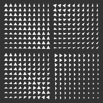 Monochrome halftone background set. Stock Illustration
