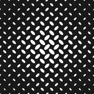 Monochrome halftone diagonal ellipse pattern background design Stock Illustration