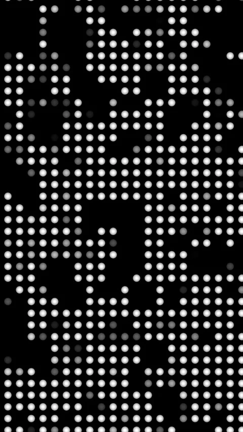Monochrome Halftone Dot Matrix Digital Noise Background Stock Footage 339504898
