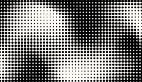 Monochrome halftone dot pattern background texture with abstract black and Stock Illustration