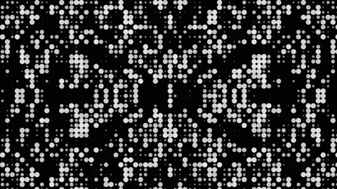 Monochrome Halftone Dot Pattern Motion Graphics Loop Stock Footage 339450664