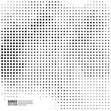 Monochrome halftone pattern dot background Stockillustratie