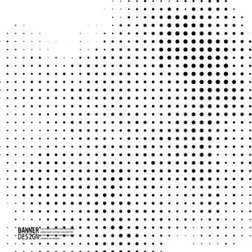 Monochrome halftone pattern dot background Illustrazione stock