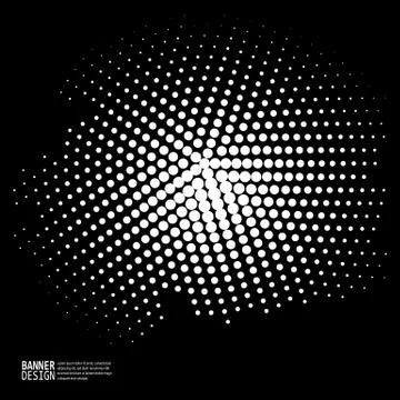 Monochrome halftone pattern dot background 스톡 일러스트