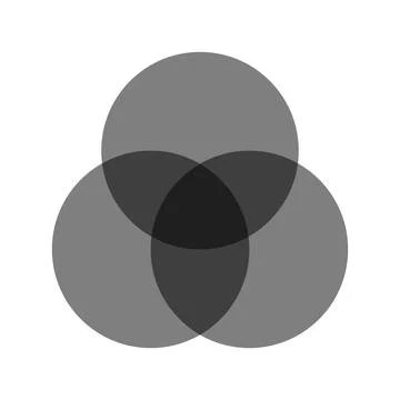 Monochrome halftone vector circle template Stock Illustration