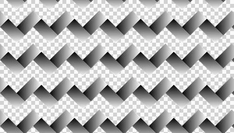 Monochrome Herringbone Pattern with Gradient Chevron Shapes on White Background Stock Illustration