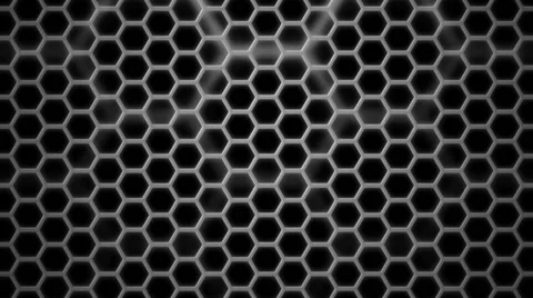 Monochrome hexa grid Stock Footage 45299603