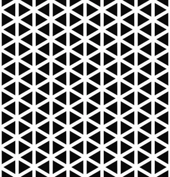 Monochrome hexagonal triangle pattern design Illustrazione stock